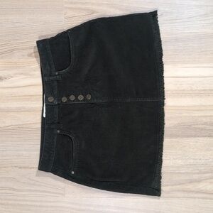 Indigo Rein Green Corduroy Mini Skirt